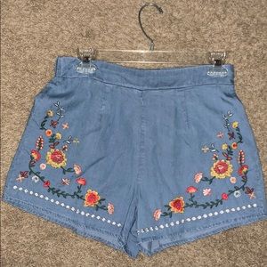 Embroidered Shorts